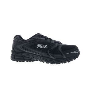 Fila Mens Memory Reckoning 7 Slip Resistant Steel Toe Black Shoes (NWT)